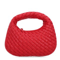 Nappa Intrecciato Baby Veneta Hobo Cardinal