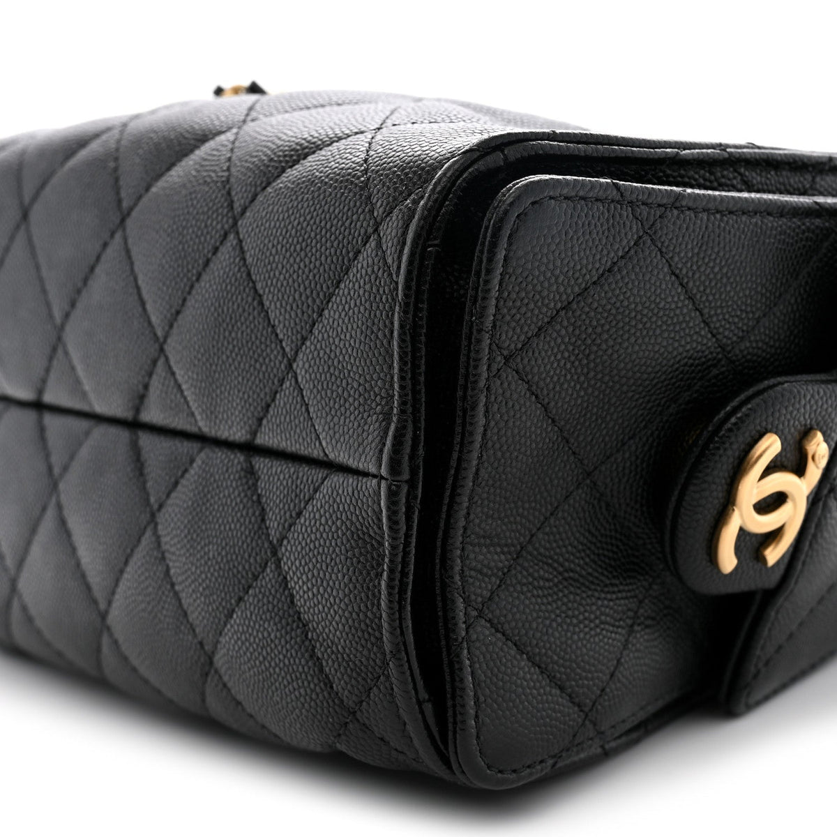 Caviar Quilted Mini Chanel 25 Handbag Black