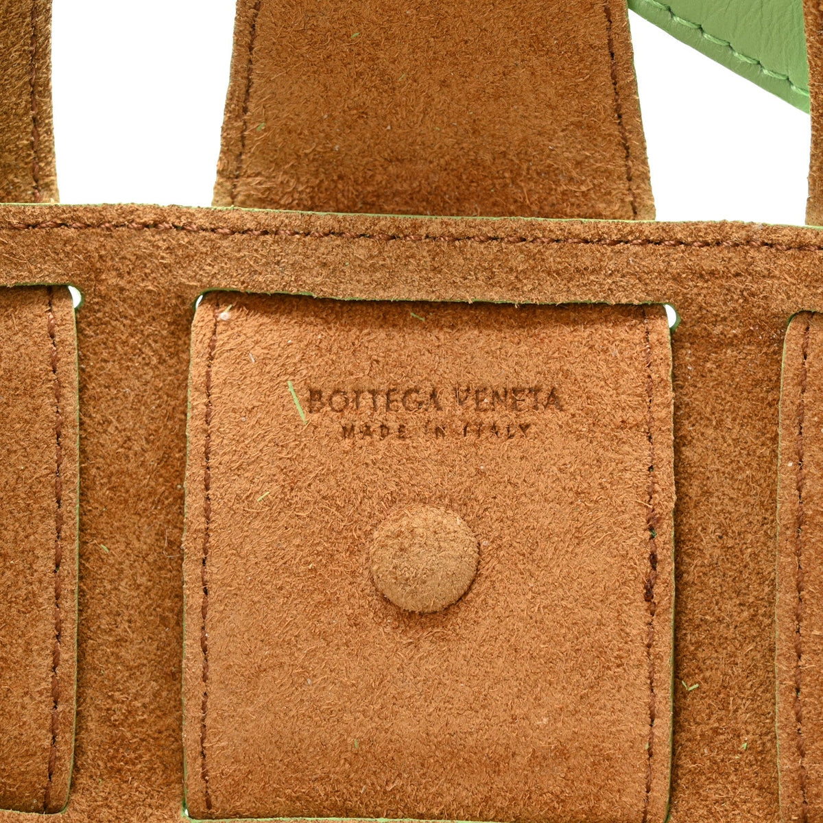 French Calfskin Small Shell Pistachio