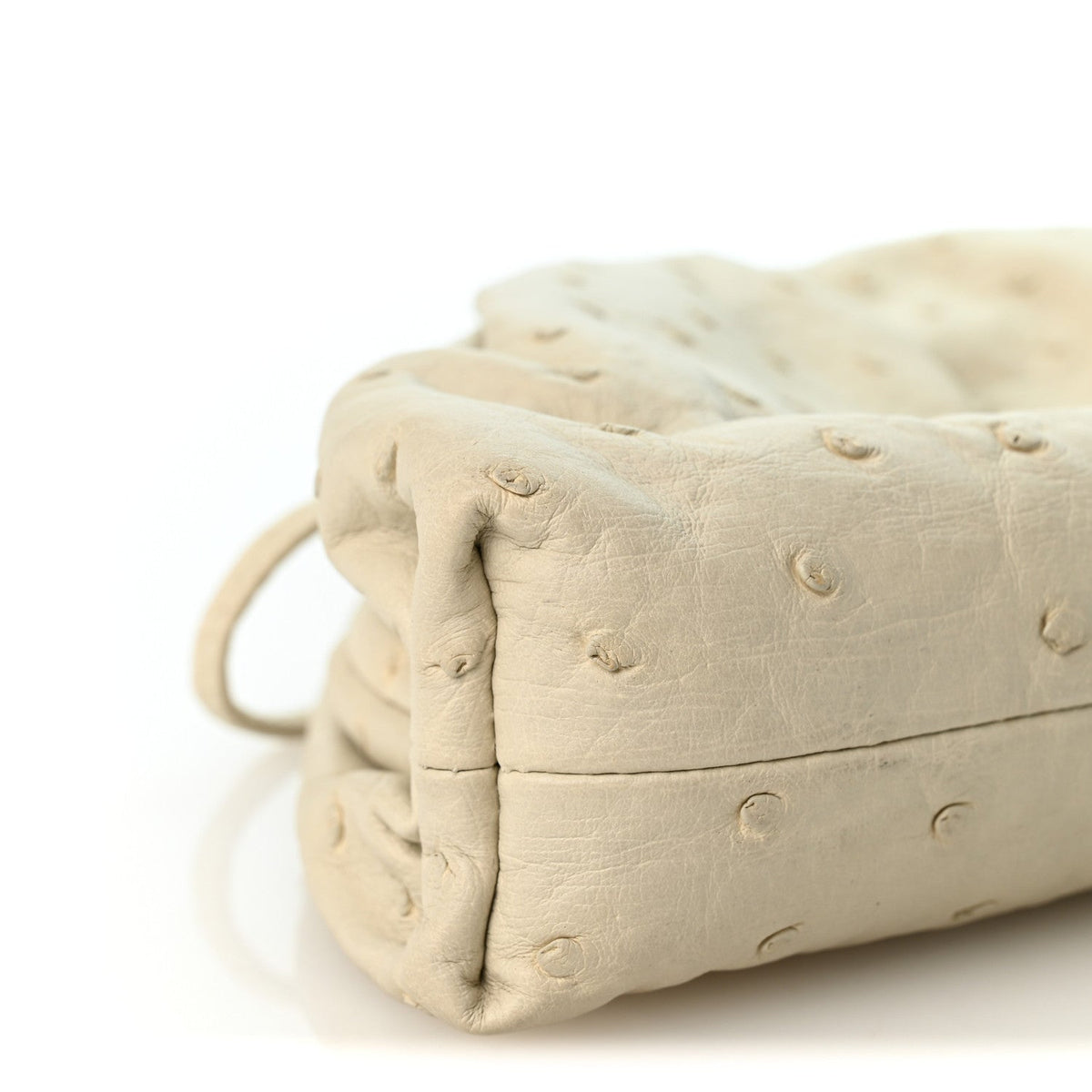 Ostrich The Mini Pouch White
