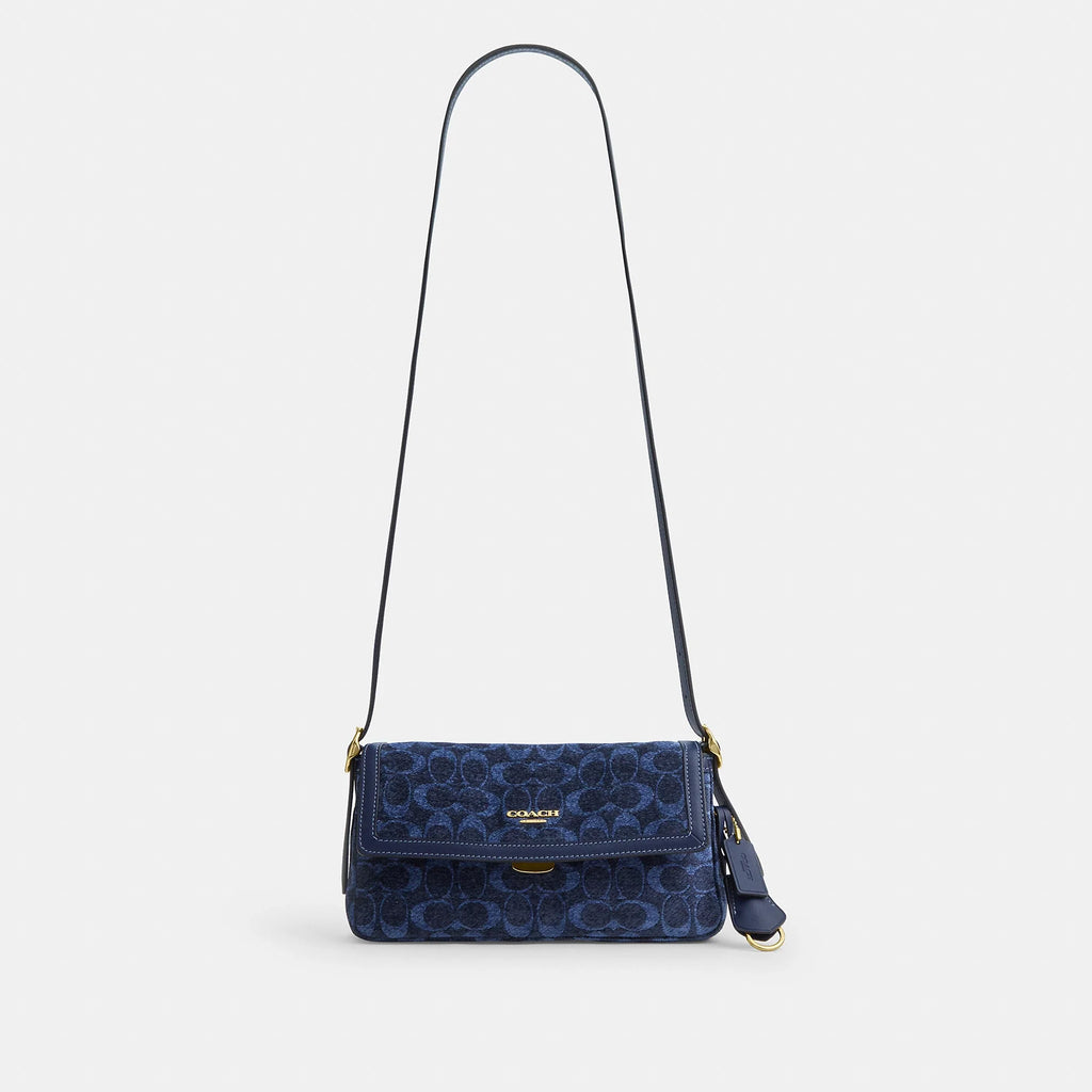 Coach Outlet Etta Small Flap Shoulder Bag In Signature Chenille