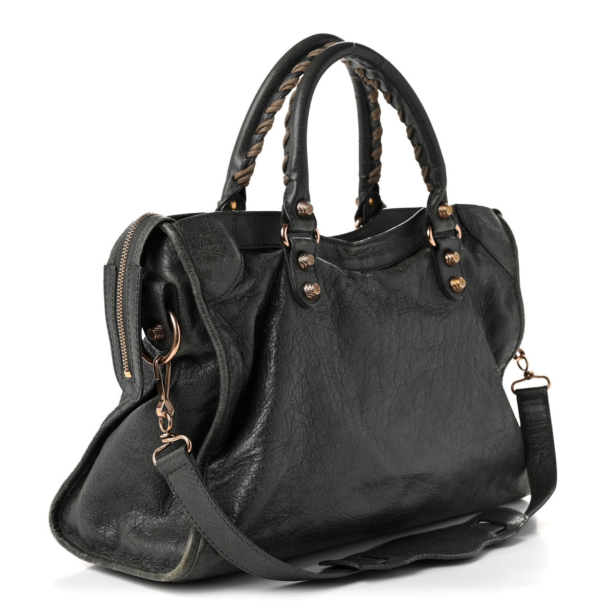 Agneau Giant 12 Rose Gold Hardware City Gris Tarmac