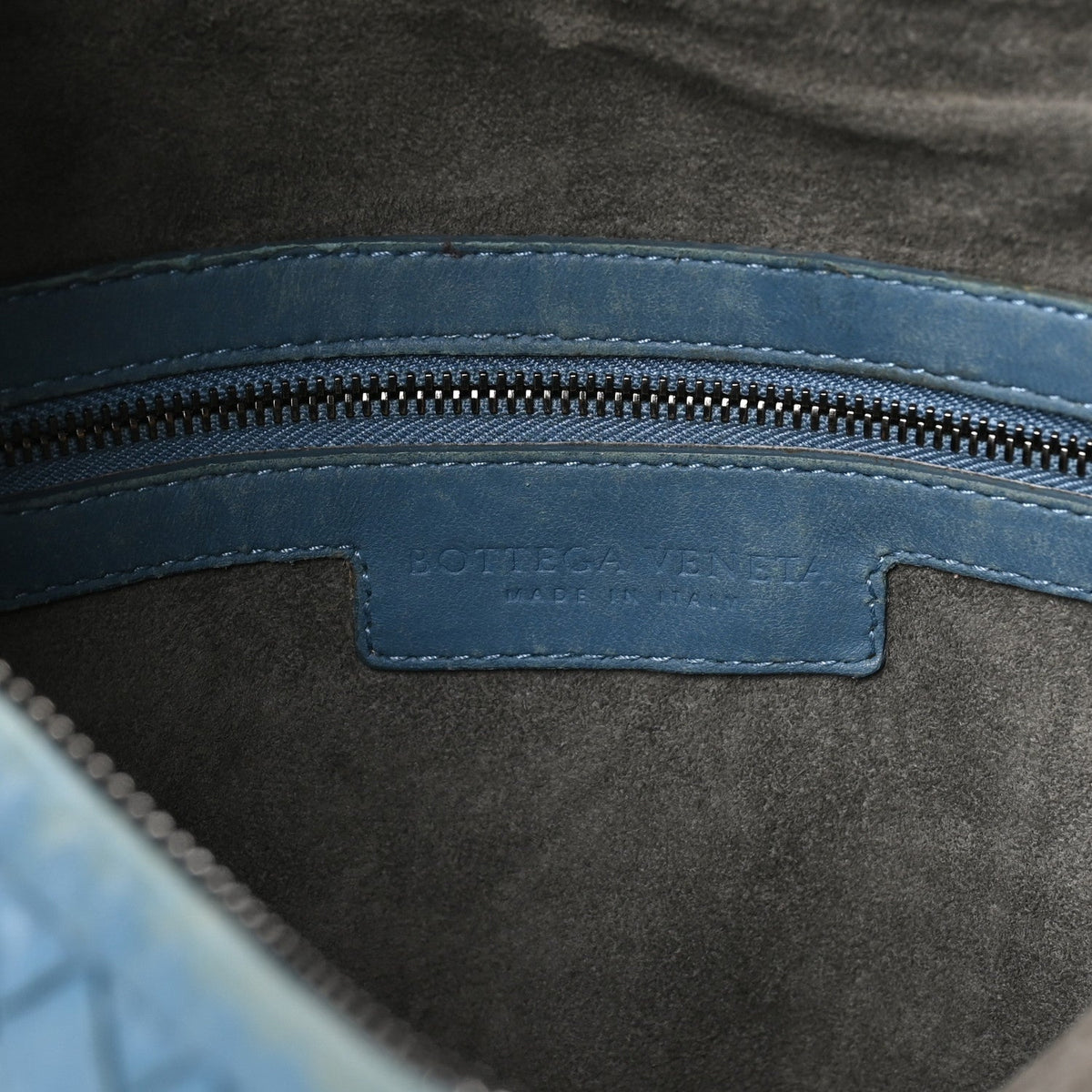 Nappa Intrecciato Medium Veneta Hobo Oceano