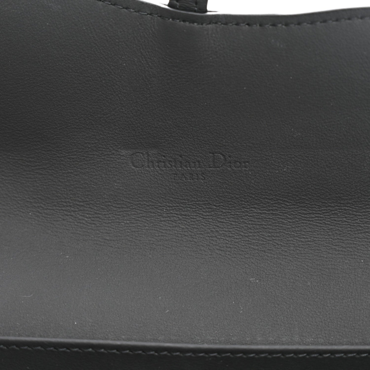 Ultra Matte Calfskin Saddle Chain Wallet Pouch Black