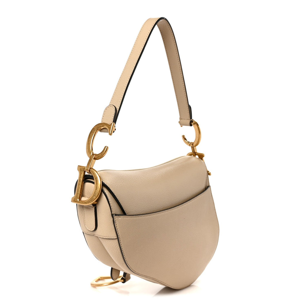Grained Calfskin Saddle Bag Sable