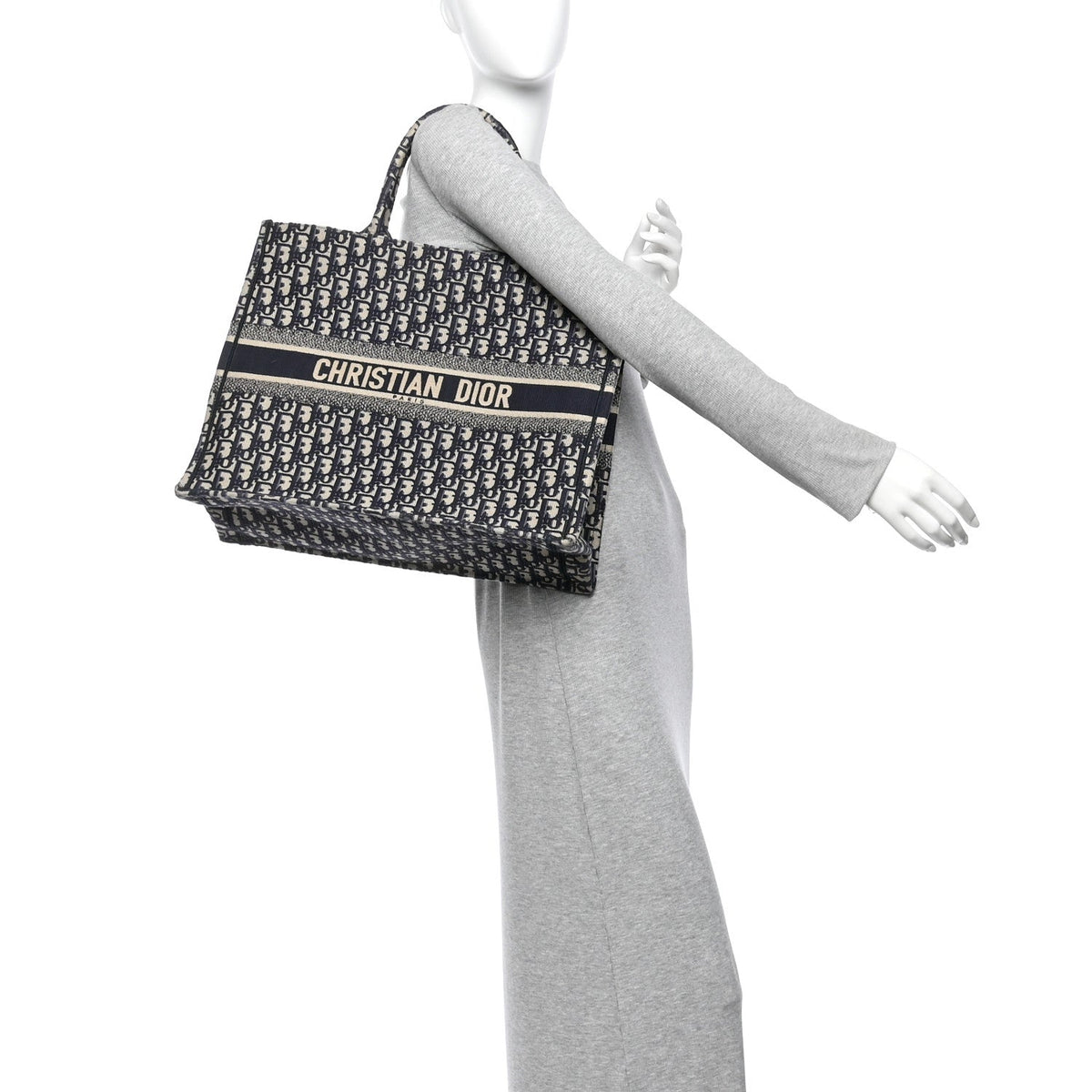 Oblique Large Book Tote Blue Multicolor
