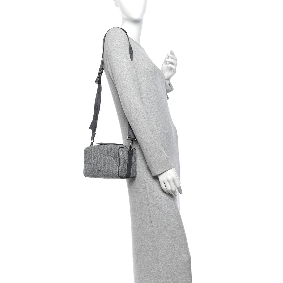 Oblique Jacquard Lingot 22 Bag Silver
