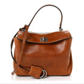 Vegetable Tanned Lambskin Mini Rodeo Top Handle Handbag Tan Cowboy