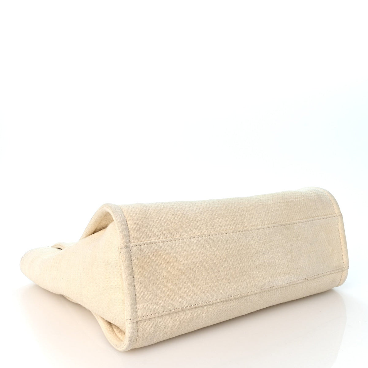 Mixed Fibers Small Deauville Tote White