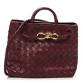 Nappa Intrecciato Small Andiamo Shoulder Bag Barolo