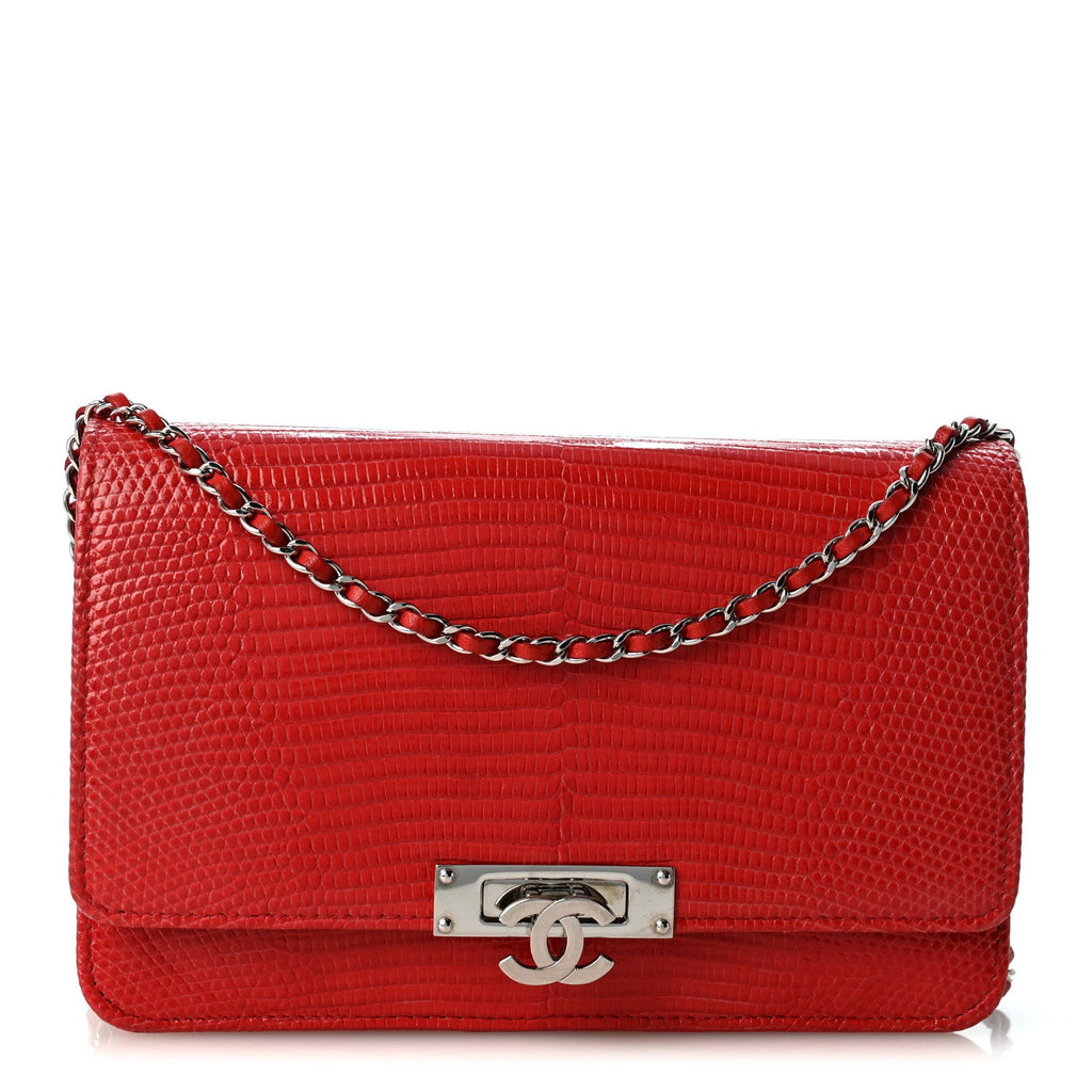 Lizard Golden Class Wallet on Chain WOC Red