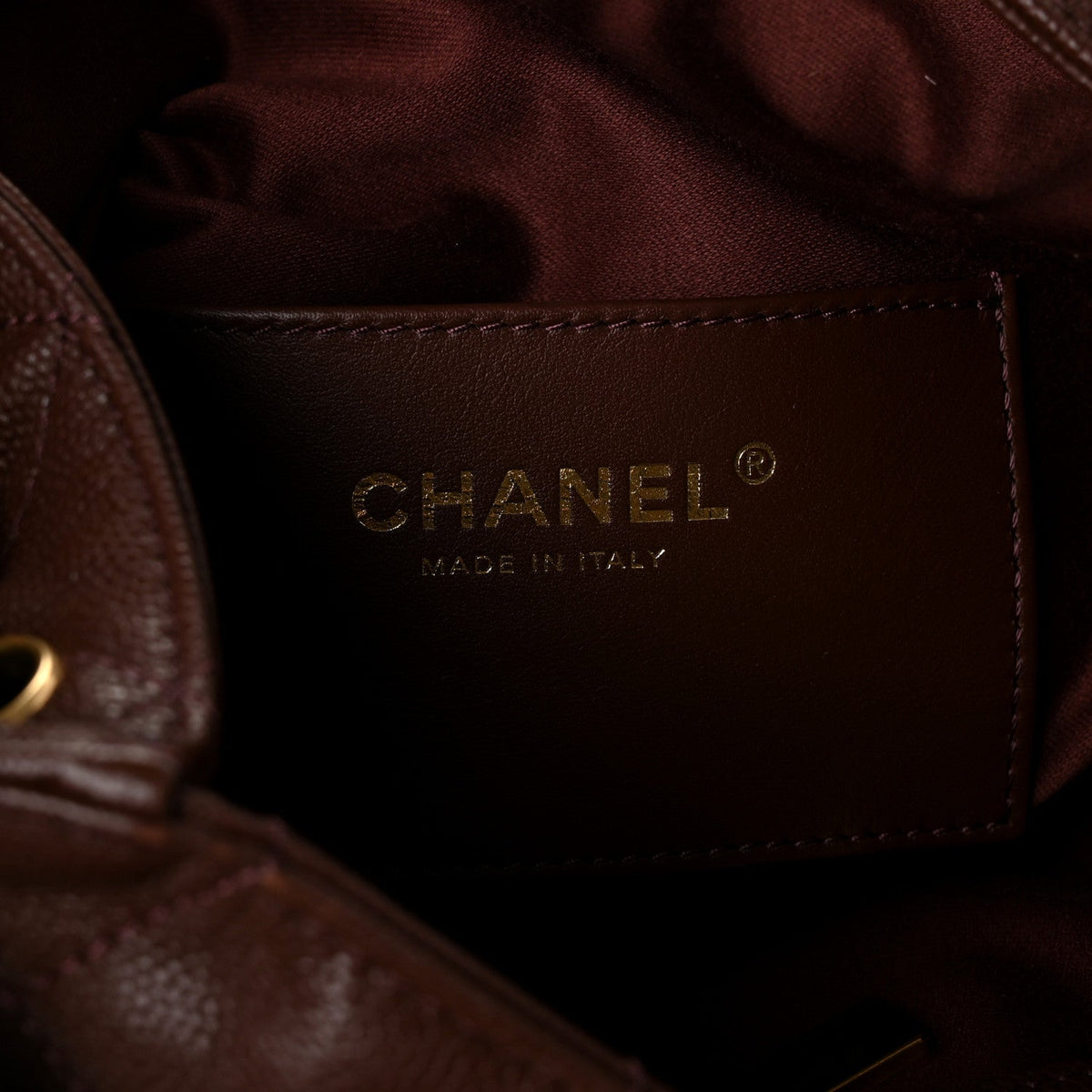 Caviar Quilted Medium Chanel 25 Handbag Dark Brown