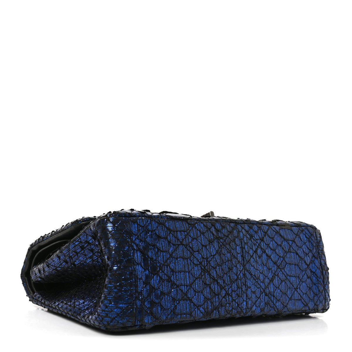 Metallic Snakeskin 2.55 Reissue 225 Flap Blue