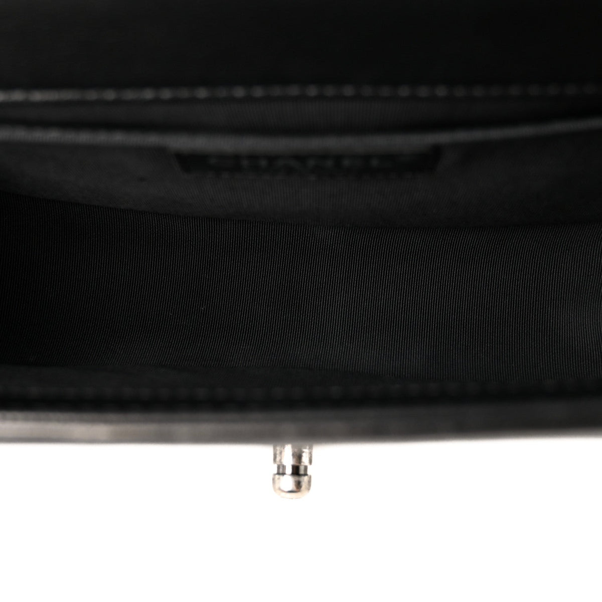 Calfskin Quilted Medium Boy Flap Black