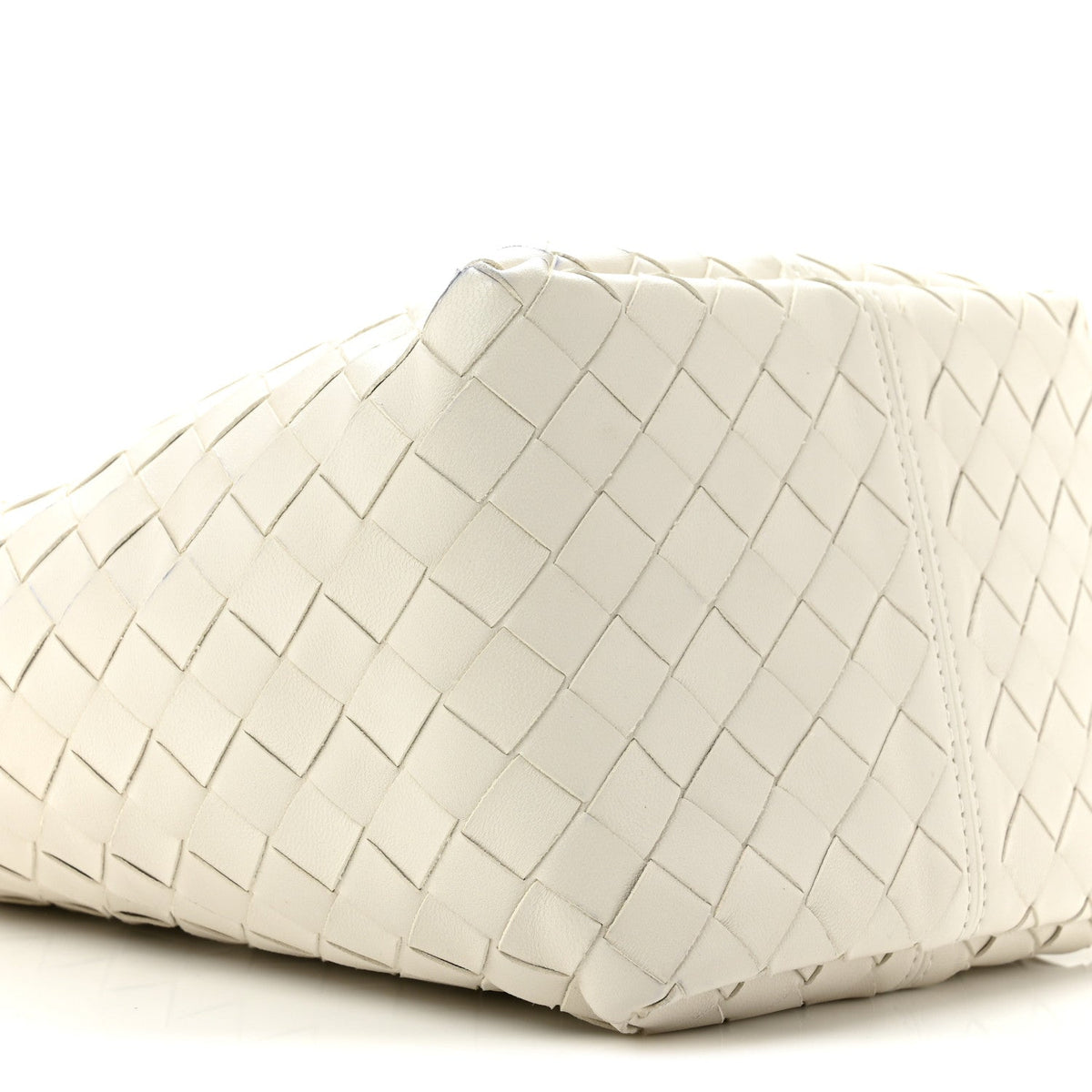 Nappa Intrecciato Small Flip Flap Tote Chalk