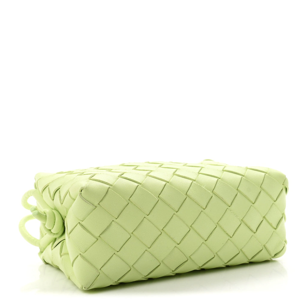 Nappa Intrecciato Mini Loop Camera Bag Fennel