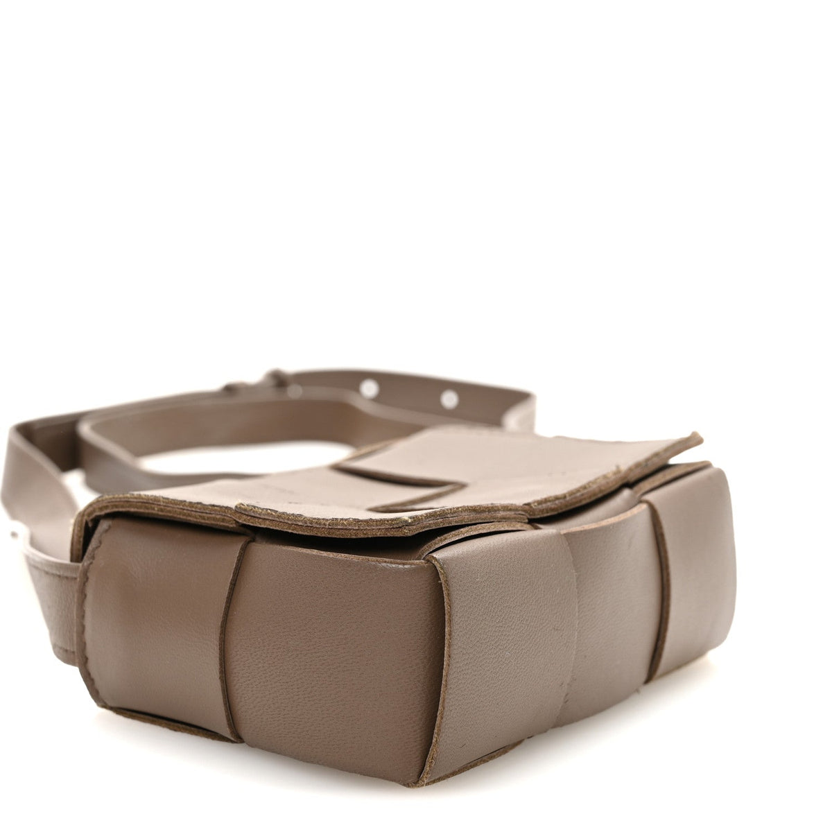 Lambskin Maxi Intrecciato Extra Mini Cassette Crossbody Bag Acorn