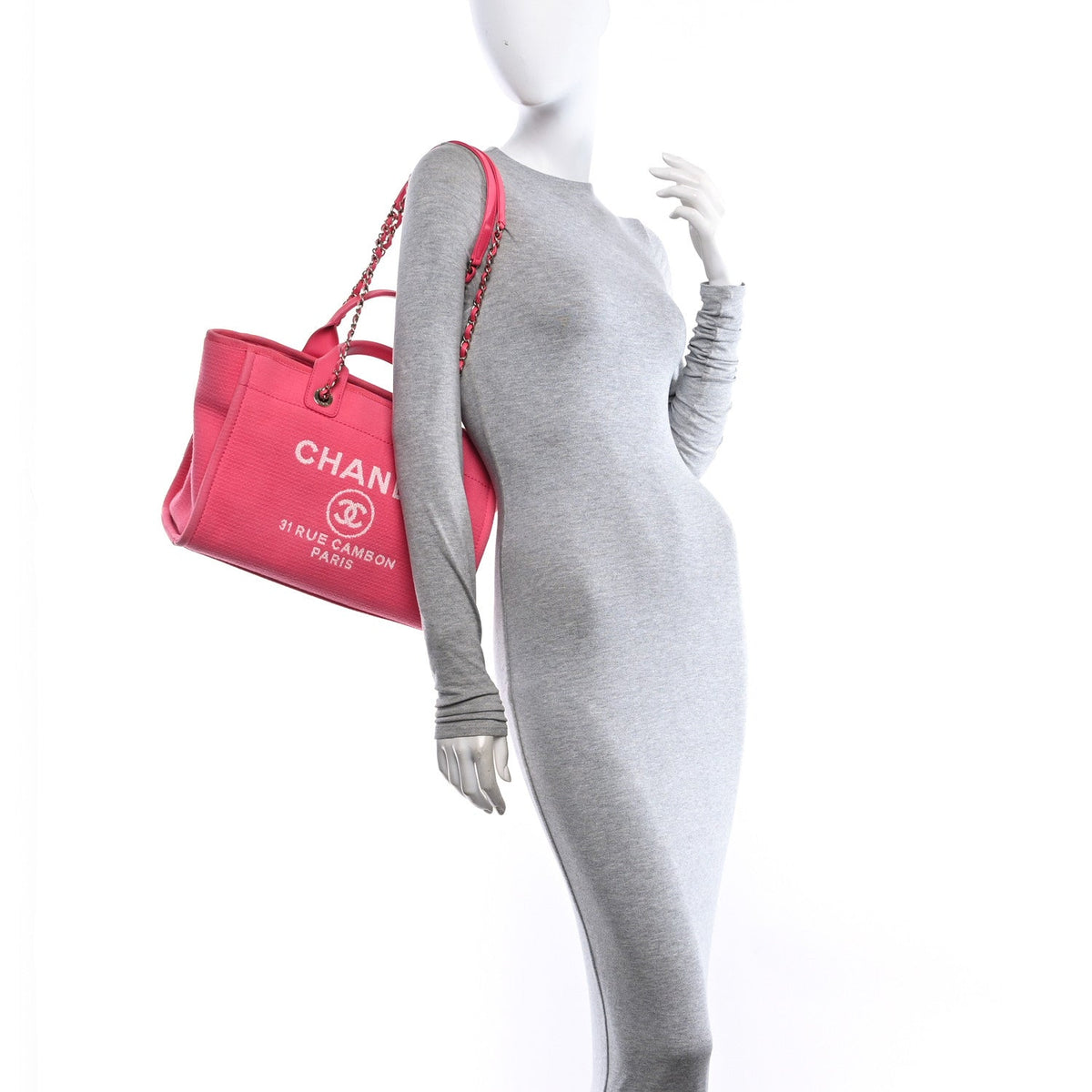 Mixed Fibers Small Deauville Tote Pink
