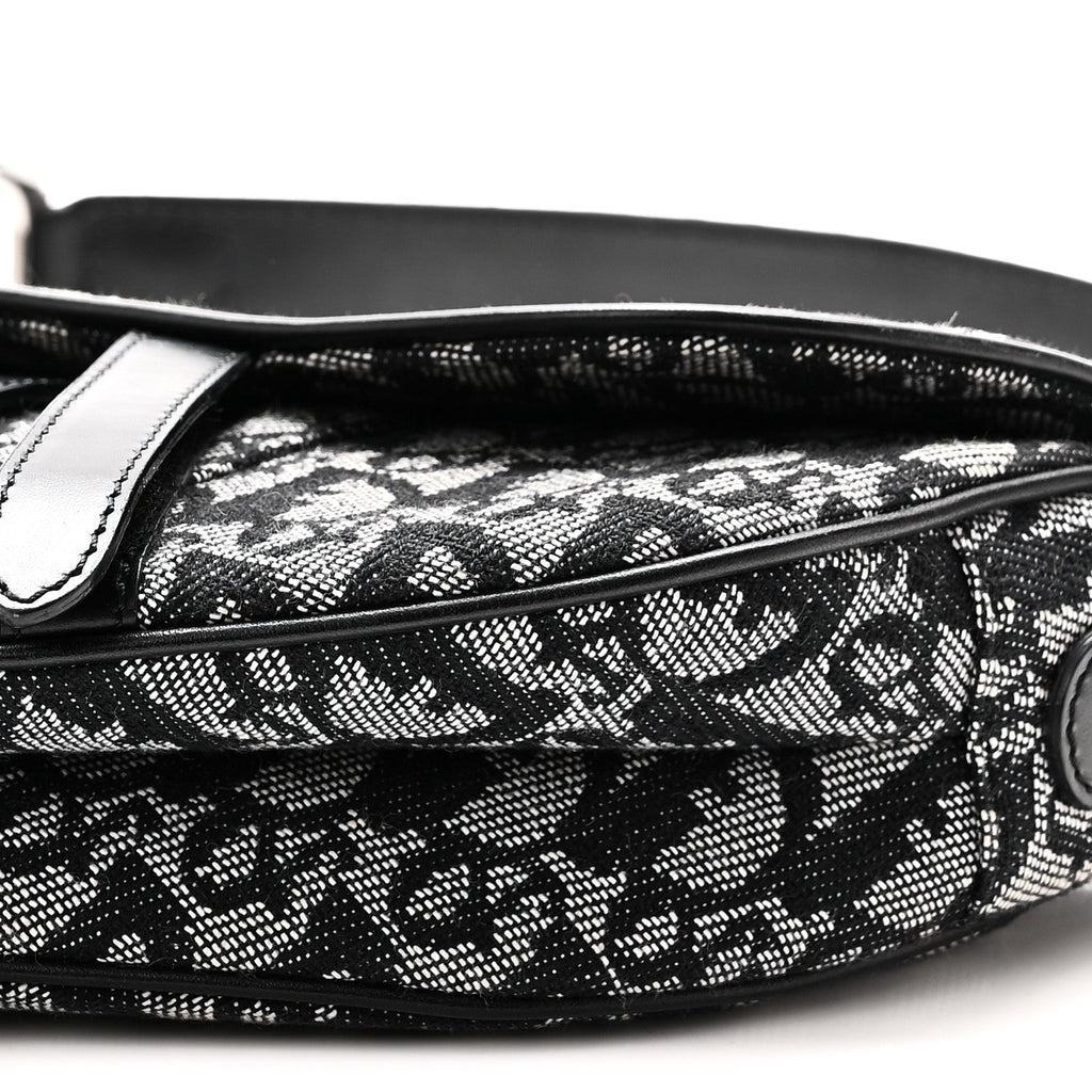 Monogram Saddle Bag Black