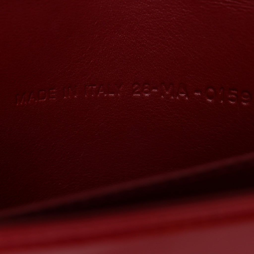 Patent Cannage Lady Dior Clutch Red Red