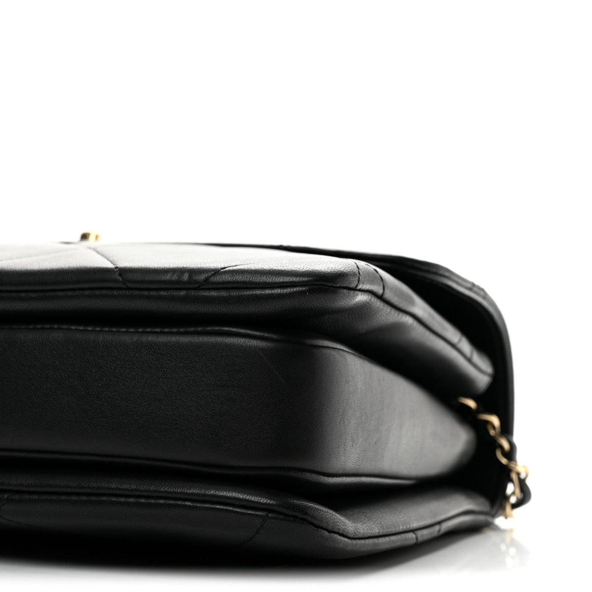 Lambskin Quilted Medium Trendy CC Flap Dual Handle Bag Black