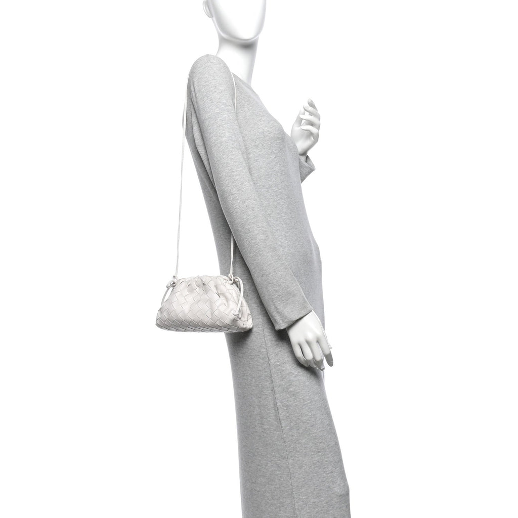 Nappa Intrecciato The Mini Pouch Chalk