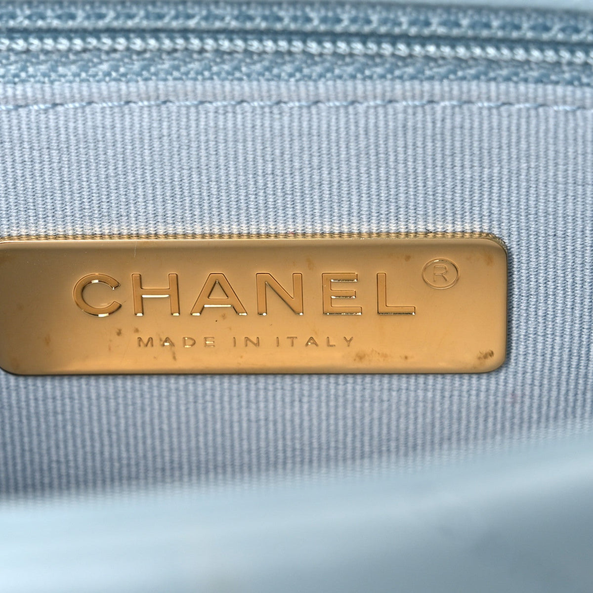Lambskin Quilted Medium Chanel 19 Flap Light Blue