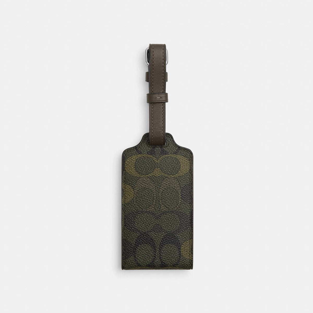 Coach Outlet Luggage Tag In Signature Camo Print