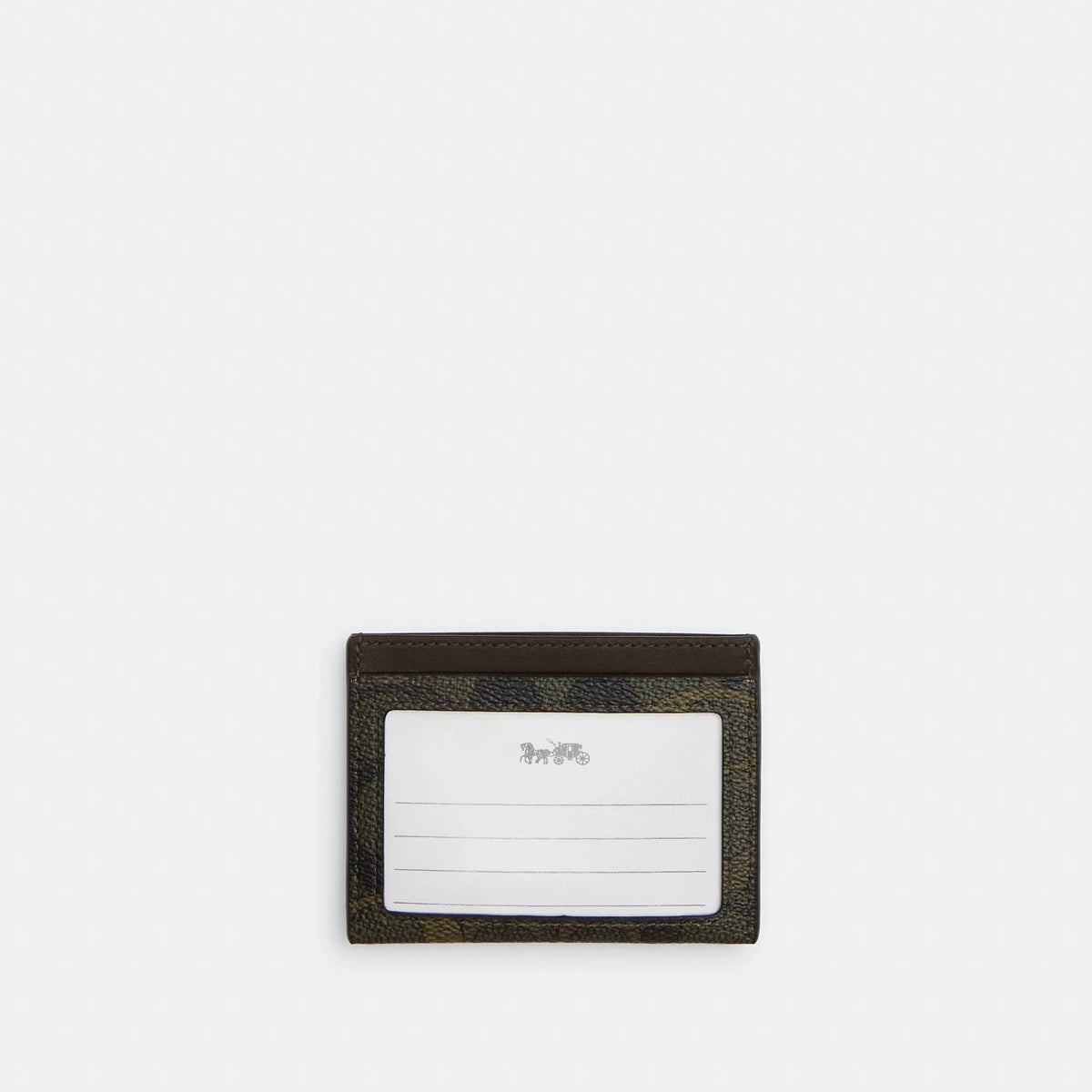 Coach Outlet Slim ID Card Case In Signature Camo Print