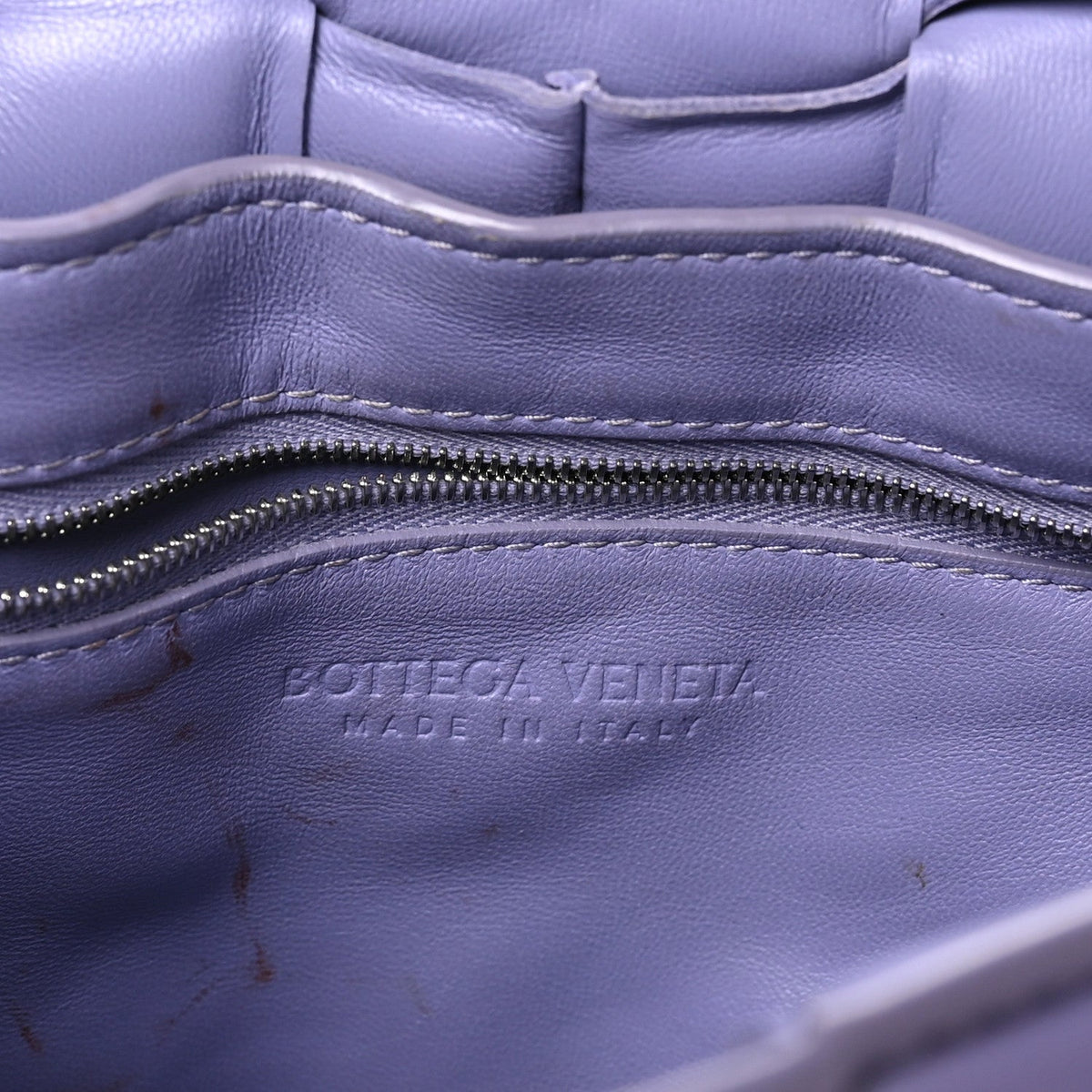 Lambskin Maxi Intreccio Padded Chain Cassette Crossbody Bag Lavender