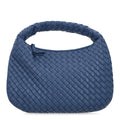 Supple Nappa Intrecciato Padded Small Veneta Hobo Blue Venezia