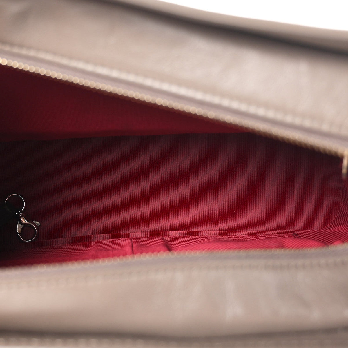 Aged Calfskin Quilted Medium Gabrielle Hobo Grey