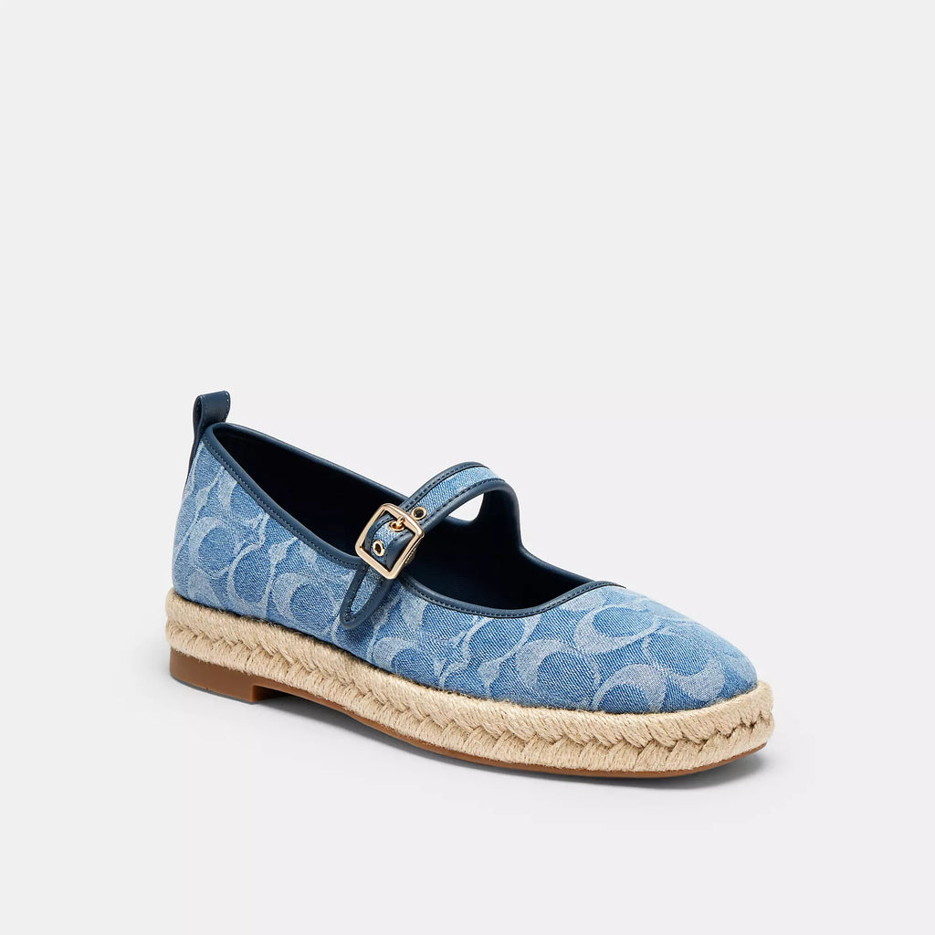 Coach Outlet Mary Espadrille In Signature Denim