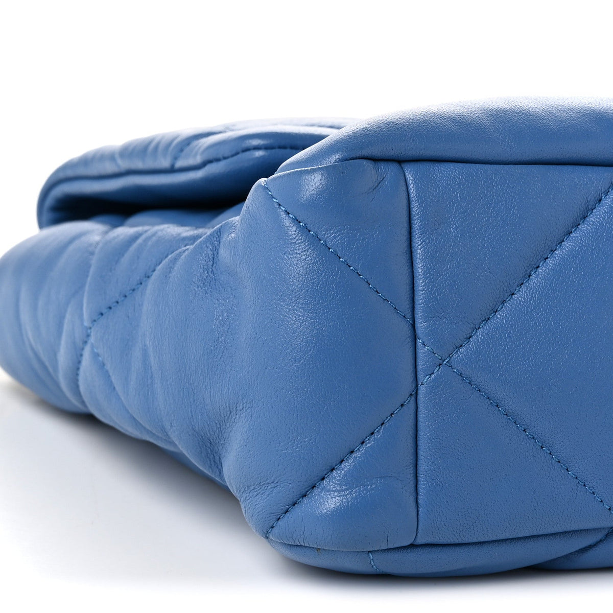 Lambskin Quilted Large Chanel 19 Flap Blue