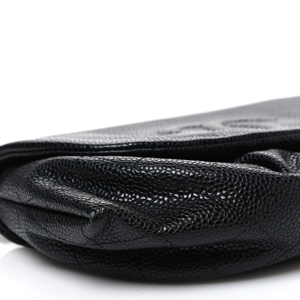 Caviar Half Moon Wallet On Chain WOC Black