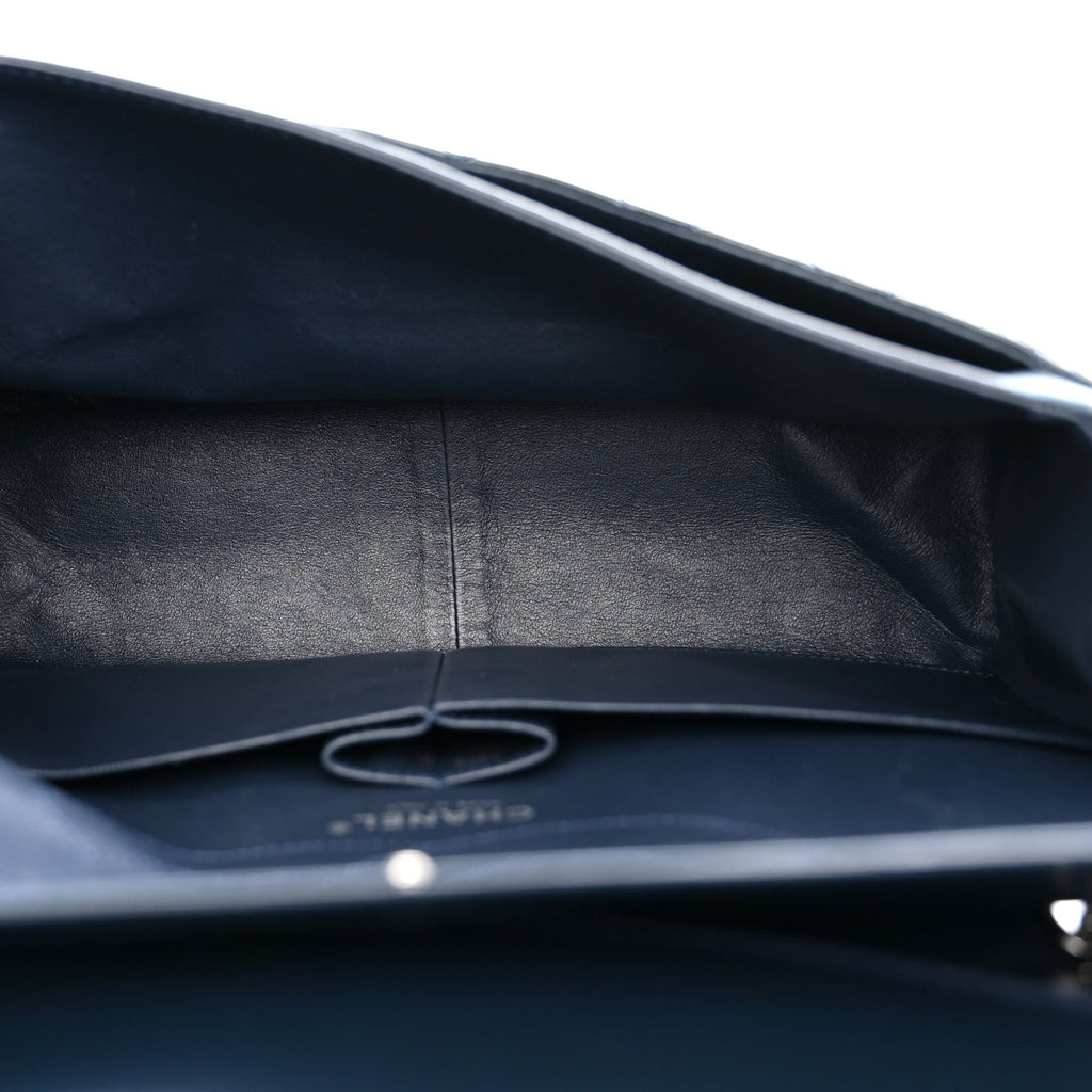 Patent Quilted 2.55 Reissue 227 Flap Dark Blue
