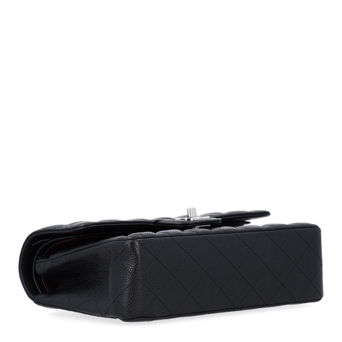 Caviar Quilted Small Double Flap Black