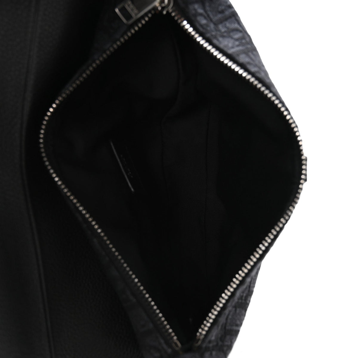 Grained Calfskin Oblique Mens Saddle Bag Black Blue