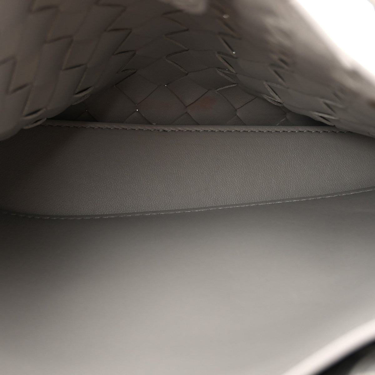 Nappa Intrecciato Small Andiamo Shoulder Bag Sterling
