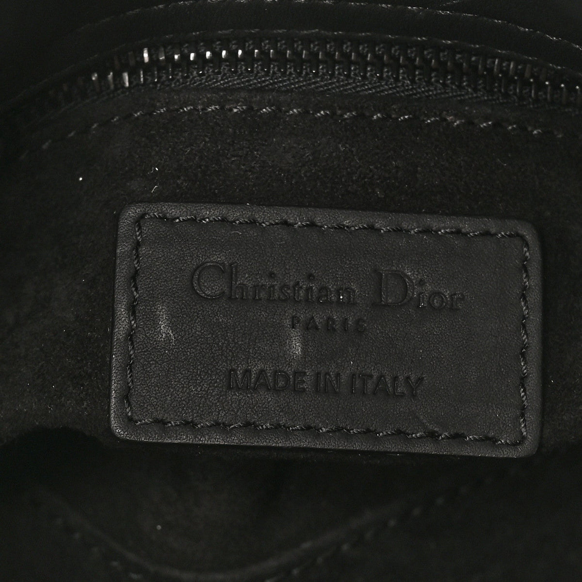 Ultra Matte Calfskin Cannage Mini Lady Dior Black