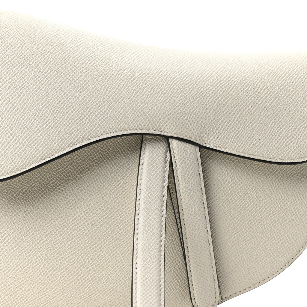 Grained Calfskin Saddle Bag Latte