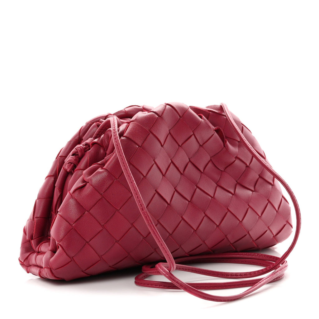 Nappa Intrecciato The Mini Pouch Bordeaux