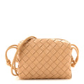 Nappa Intrecciato Mini Loop Camera Bag Almond