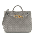Nappa Intrecciato Small Andiamo Shoulder Bag Sterling