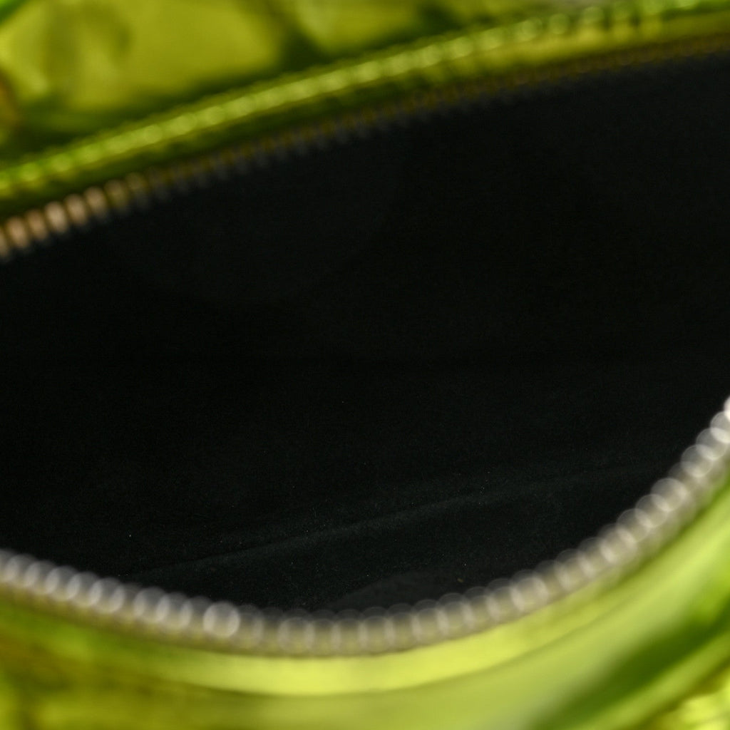 Metallic Crushed Calfskin Mini Jodie  Chlorophyll