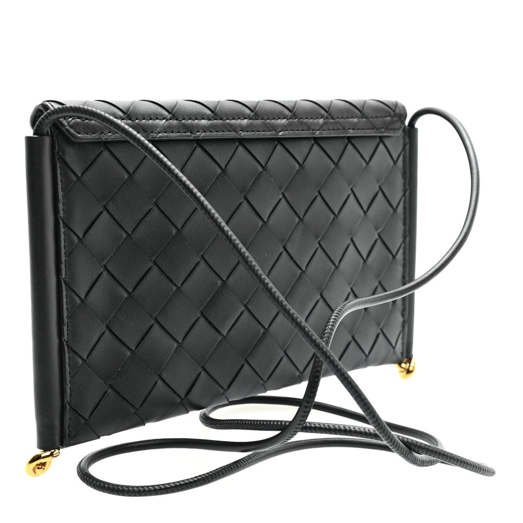 Calfskin Intrecciato Solstice Phone Pouch Nocturnal