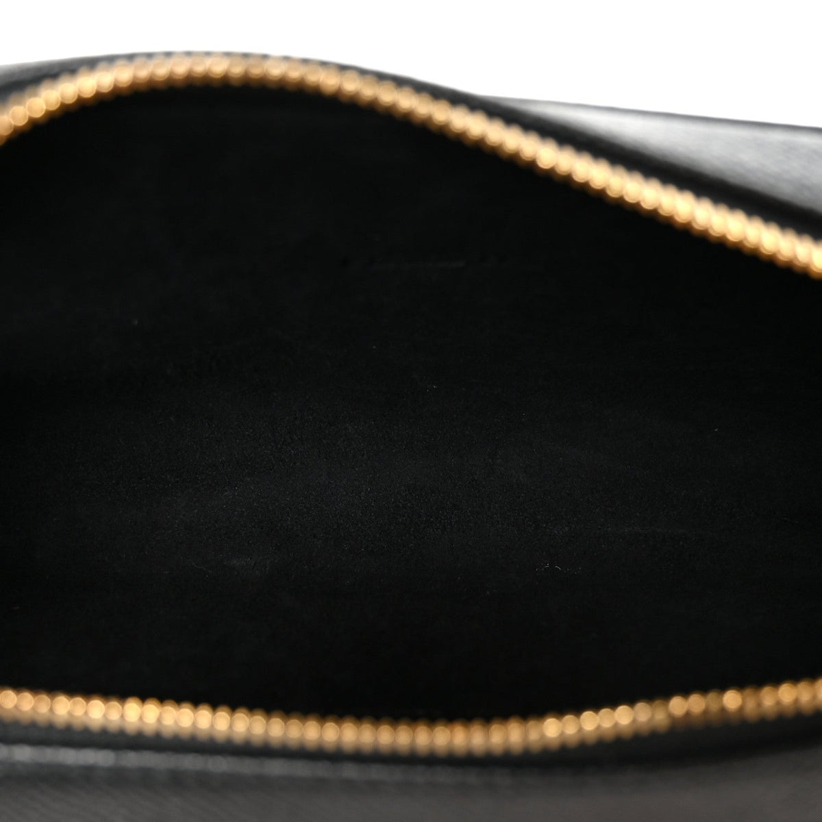 Grained Calfskin Caro Double Pouch Black