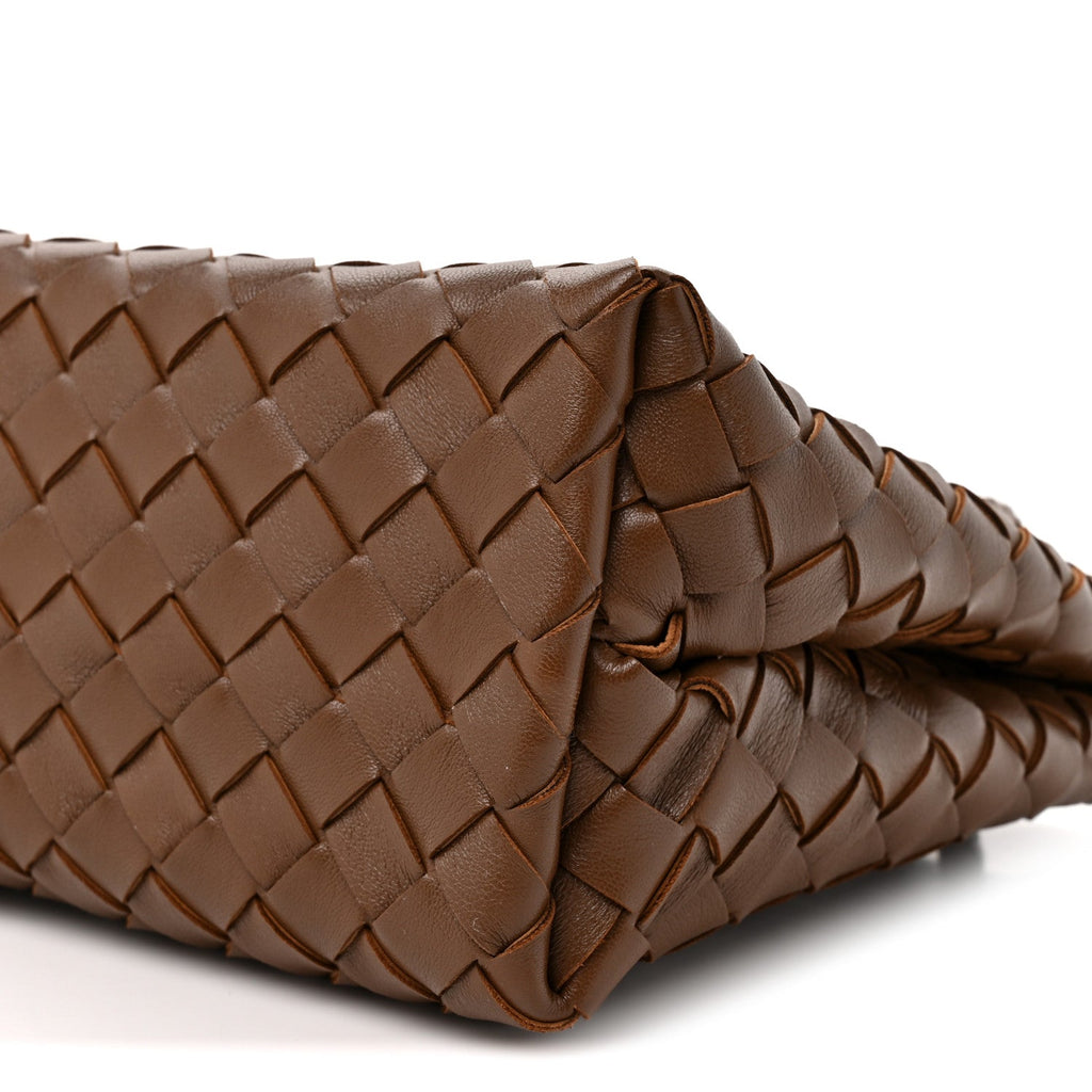 Nappa Intrecciato Small Andiamo Shoulder Bag Nocciola