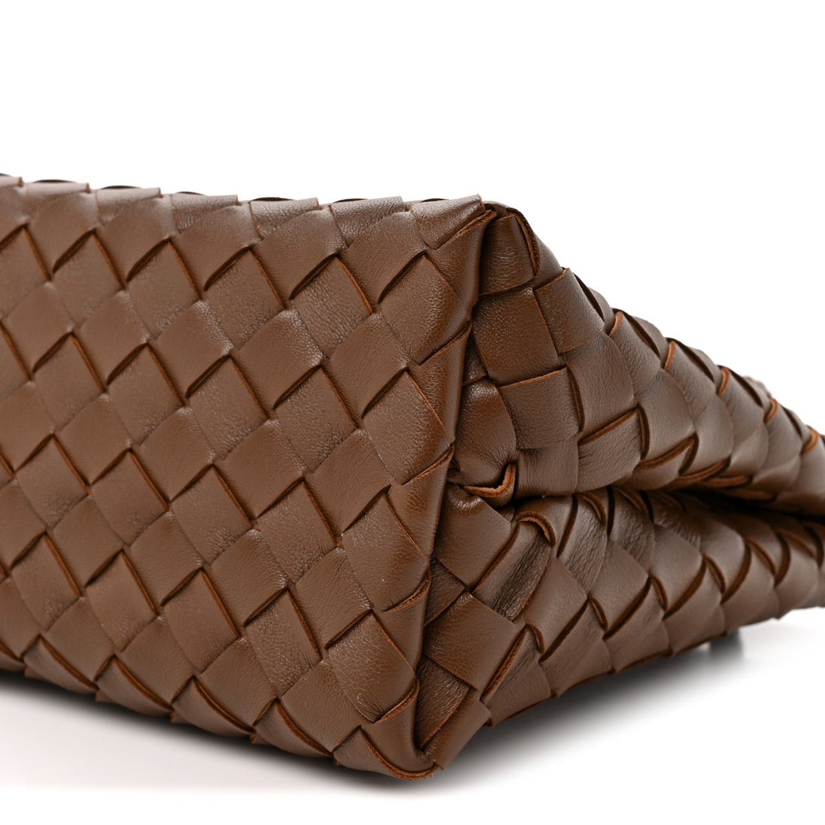 Nappa Intrecciato Small Andiamo Shoulder Bag Nocciola
