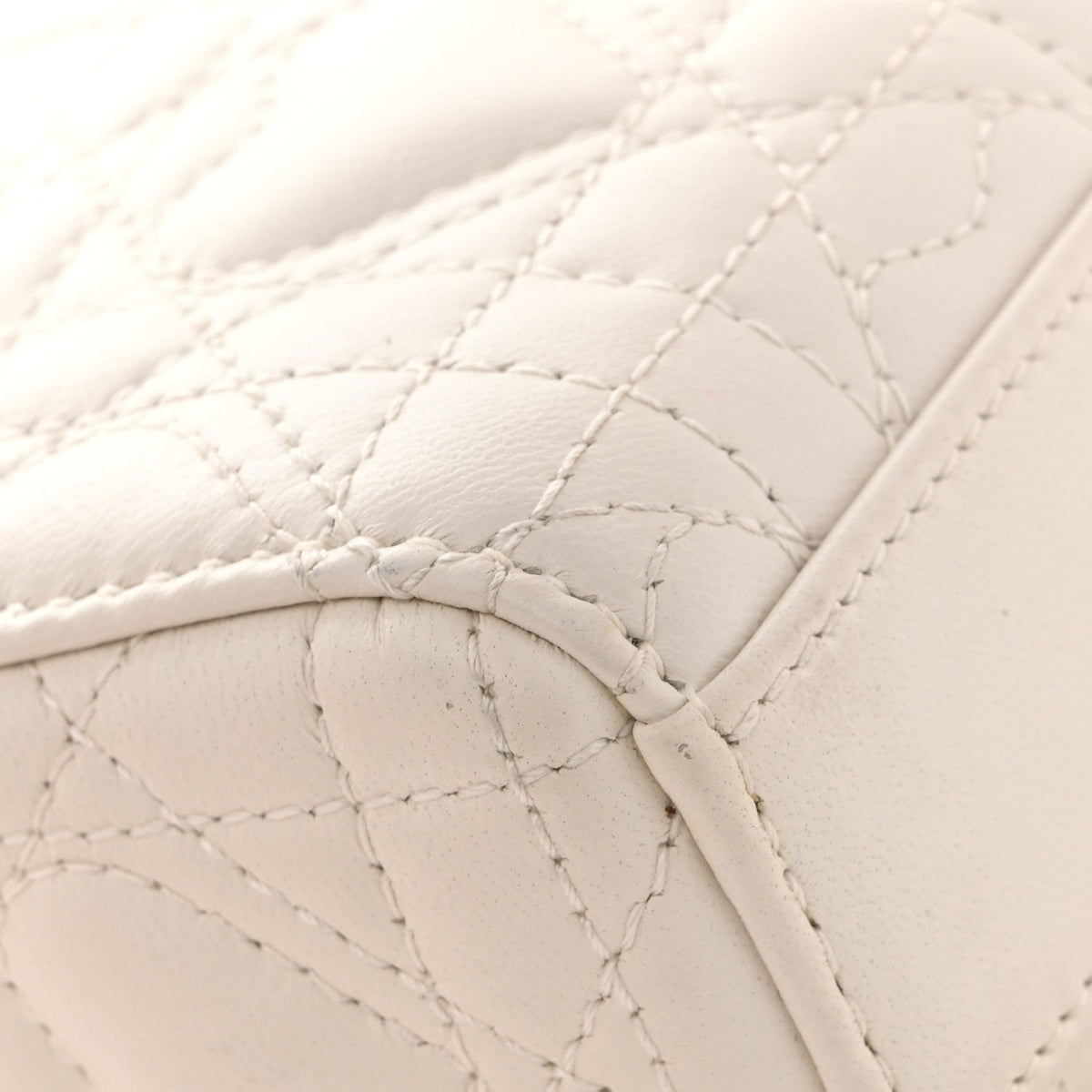 Lambskin Cannage Dioramour Micro Lady D-Joy Latte